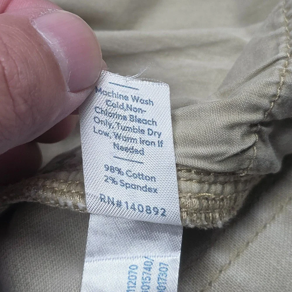 Marine Layer 5 Pocket Slim Straight Twill Pant Men's 33 x 32 (FITS 32 x 30)Beige